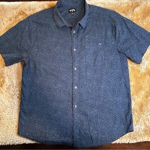 Billabong Navy Textured Casual Shirt